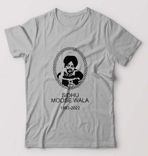 Drake Tribute Sidhu Moose Wala T-Shirt for Men-Grey Melange-Ektarfa.online