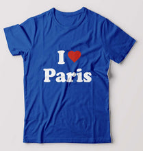Load image into Gallery viewer, I Love Paris T-Shirt for Men-Royal Blue-Ektarfa.online
