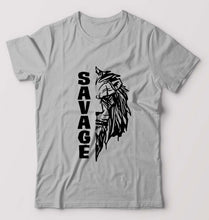 Load image into Gallery viewer, Savage Lion T-Shirt for Men-Grey Melange-Ektarfa.online

