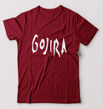 Load image into Gallery viewer, Gojira T-Shirt for Men-S(38 Inches)-Maroon-Ektarfa.online
