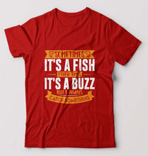 Load image into Gallery viewer, Fishing T-Shirt for Men-Red-Ektarfa.online
