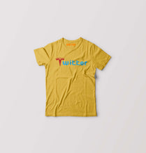 Load image into Gallery viewer, Elon Musk Twitter x Tesla Kids T-Shirt for Boy/Girl-Golden Yellow-Ektarfa.online

