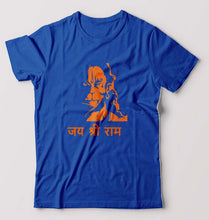 Load image into Gallery viewer, Jai Shree Ram T-Shirt for Men-S(38 Inches)-Royal blue-Ektarfa.online
