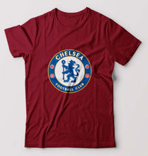 Load image into Gallery viewer, Chelsea T-Shirt for Men-S(38 Inches)-Maroon-Ektarfa.online
