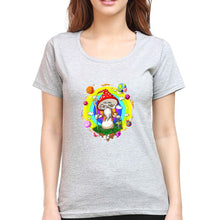 Load image into Gallery viewer, Mushroom T-Shirt for Women-Grey Melange-Ektarfa.online
