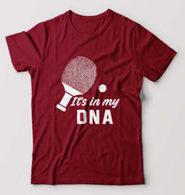 Load image into Gallery viewer, Table Tennis (TT) DNA T-Shirt for Men-S(38 Inches)-Maroon-Ektarfa.online
