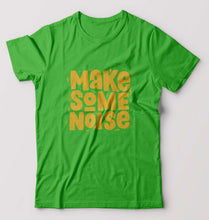 Load image into Gallery viewer, Make Some Noise T-Shirt for Men-S(38 Inches)-Flag Green-Ektarfa.online
