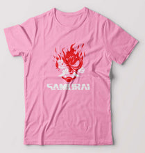 Load image into Gallery viewer, Cyberpunk Samurai T-Shirt for Men-S(38 Inches)-Light Baby Pink-Ektarfa.online
