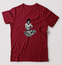 Load image into Gallery viewer, DJ Bruce Lee T-Shirt for Men-S(38 Inches)-Maroon-Ektarfa.online
