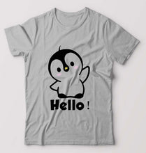 Load image into Gallery viewer, Penguin Hello T-Shirt for Men-Grey Melange-Ektarfa.online
