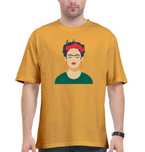 Load image into Gallery viewer, Frida Kahlo Oversized T-Shirt for Men-Golden Yellow-Ektarfa.online
