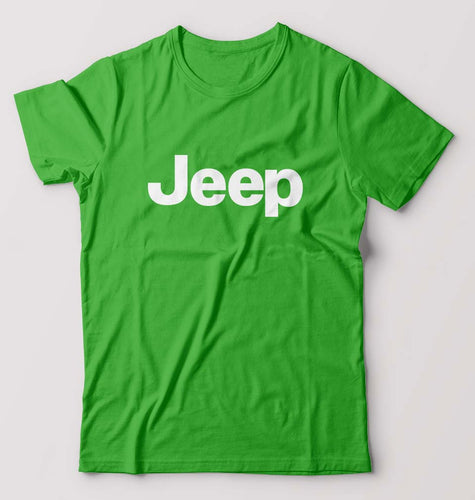 Jeep T-Shirt for Men-S(38 Inches)-Flag Green-Ektarfa.online