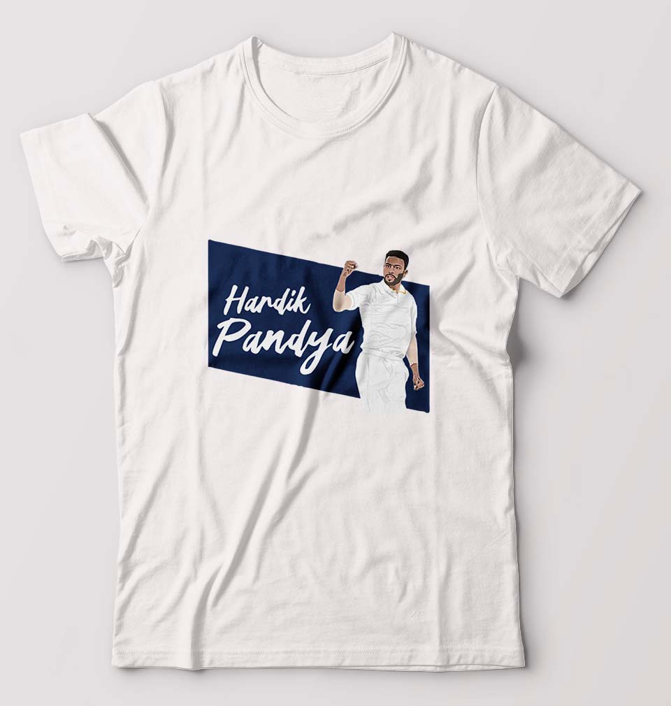 Hardik Pandya Trendy Men Round Neck T - Shirt .