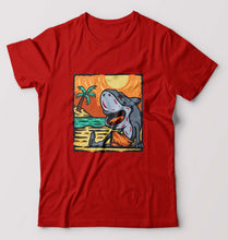 Load image into Gallery viewer, Shark T-Shirt for Men-Red-Ektarfa.online
