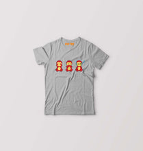 Load image into Gallery viewer, The Three wise monkeys Kids T-Shirt for Boy/Girl-GREY-Ektarfa.online
