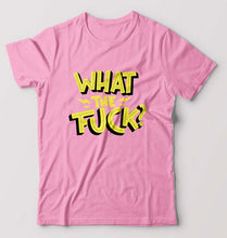 Load image into Gallery viewer, What The Fuck T-Shirt for Men-S(38 Inches)-Light Baby Pink-Ektarfa.online
