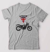 Load image into Gallery viewer, Triumph Motorcycles T-Shirt for Men-S(38 Inches)-Grey Melange-Ektarfa.online
