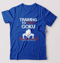 Load image into Gallery viewer, Goku Gym T-Shirt for Men-S(38 Inches)-Royal Blue-Ektarfa.online
