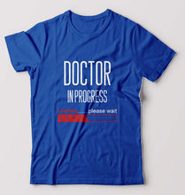 Load image into Gallery viewer, Doctor in progress T-Shirt for Men-S(38 Inches)-Royal Blue-Ektarfa.online
