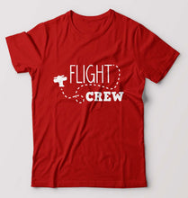 Load image into Gallery viewer, Flight Crew T-Shirt for Men-Red-Ektarfa.online
