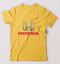 Load image into Gallery viewer, Honda T-Shirt for Men-S(38 Inches)-Golden Yellow-Ektarfa.online

