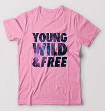 Load image into Gallery viewer, Young Wild Free T-Shirt for Men-Light Baby Pink-Ektarfa.online
