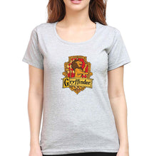 Load image into Gallery viewer, Harry Potter Gryffindor T-Shirt for Women-XS(32 Inches)-Grey Melange-Ektarfa.online
