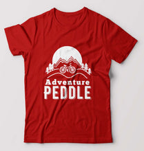 Load image into Gallery viewer, Cycling Adventure T-Shirt for Men-Red-Ektarfa.online
