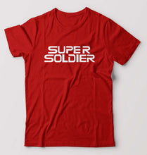 Load image into Gallery viewer, Super Soldier T-Shirt for Men-S(38 Inches)-Red-Ektarfa.online
