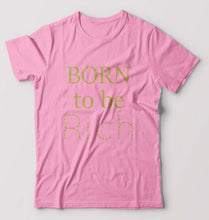 Load image into Gallery viewer, Born To be Rich T-Shirt for Men-Light Baby Pink-Ektarfa.online
