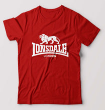 Load image into Gallery viewer, Lonsdale T-Shirt for Men-S(38 Inches)-Red-Ektarfa.online
