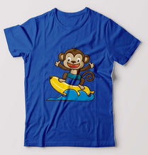 Load image into Gallery viewer, Monkey Banana T-Shirt for Men-Royal Blue-Ektarfa.online
