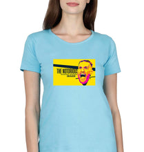 Load image into Gallery viewer, Conor McGregor UFC MMA T-Shirt for Women-Light Blue-Ektarfa.online
