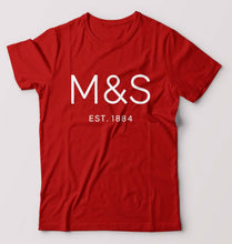 Load image into Gallery viewer, M&amp;S T-Shirt for Men-S(38 Inches)-Red-Ektarfa.online
