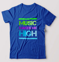 Load image into Gallery viewer, Music T-Shirt for Men-Royal Blue-Ektarfa.online
