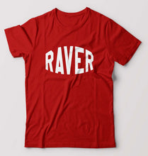 Load image into Gallery viewer, Raver T-Shirt for Men-S(38 Inches)-Red-Ektarfa.online
