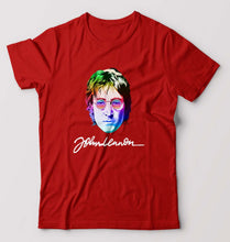Load image into Gallery viewer, John Lennon T-Shirt for Men-Red-Ektarfa.online
