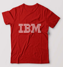 Load image into Gallery viewer, IBM T-Shirt for Men-S(38 Inches)-Red-Ektarfa.online
