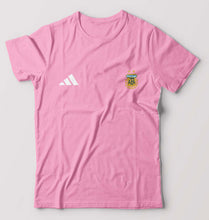 Load image into Gallery viewer, Argentina Football T-Shirt for Men-S(38 Inches)-Light Baby Pink-Ektarfa.online
