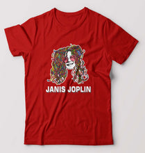 Load image into Gallery viewer, Janis Joplin T-Shirt for Men-Red-Ektarfa.online
