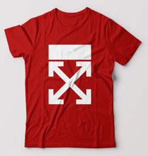 Load image into Gallery viewer, Off-white T-Shirt for Men-S(38 Inches)-Red-Ektarfa.online
