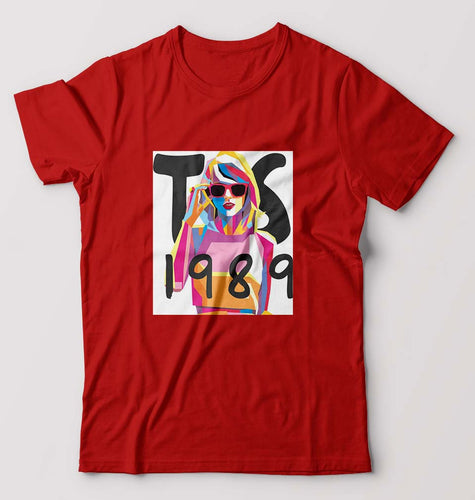 Taylor Swift T-Shirt for Men-S(38 Inches)-Red-Ektarfa.online