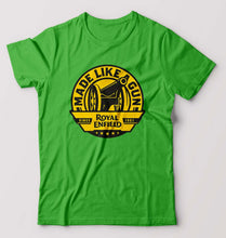 Load image into Gallery viewer, Royal Enfield T-Shirt for Men-S(38 Inches)-Flag green-Ektarfa.online
