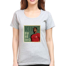 Load image into Gallery viewer, Eusébio T-Shirt for Women-Grey Melange-Ektarfa.online
