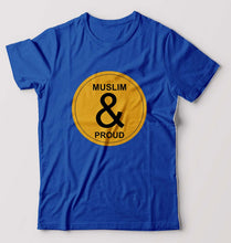Load image into Gallery viewer, Muslim T-Shirt for Men-S(38 Inches)-Royal Blue-Ektarfa.online
