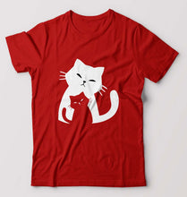 Load image into Gallery viewer, Cat T-Shirt for Men-Red-Ektarfa.online
