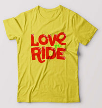 Load image into Gallery viewer, Love to Ride T-Shirt for Men-Yellow-Ektarfa.online
