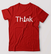 Load image into Gallery viewer, Chess Think T-Shirt for Men-S(38 Inches)-Red-Ektarfa.online
