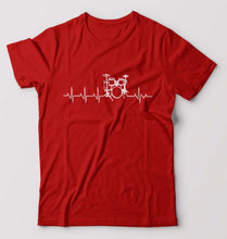 Load image into Gallery viewer, Drummer T-Shirt for Men-Red-Ektarfa.online
