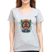 Load image into Gallery viewer, Weed Joint Stoned T-Shirt for Women-XS(32 Inches)-Grey Melange-Ektarfa.online

